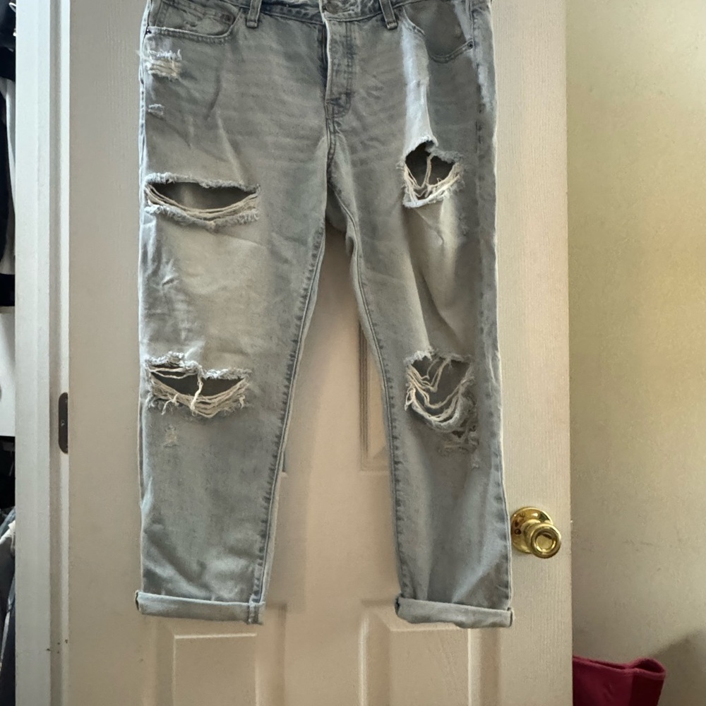 Abercrombie & Fitch Light Blue Boyfriend Jeans